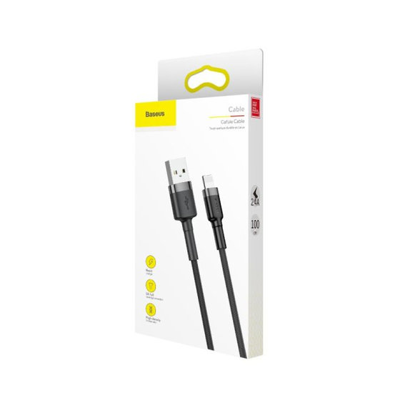 Baseus - Lightning / USB Kabel (1m), schwarz