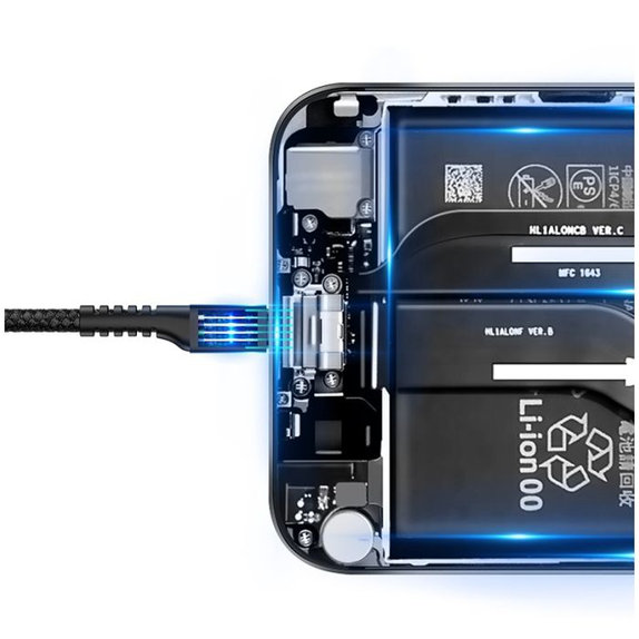 Baseus - USB-C / USB Kabel (1m), Frühling, schwarz
