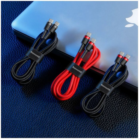 Baseus - USB-C / USB-C Kabel (2m), schwarz