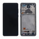 Samsung Galaxy A72 A725F, A726B - LCD Display + Touchscreen Front Glas + Rahmen (Awesome Black) TFT