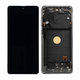 Samsung Galaxy Note 10 Lite N770F - LCD Display + Touchscreen Front Glas + Rahmen (Aura Black) OLED