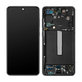 Samsung Galaxy S21 FE G990B - LCD Display + Touchscreen Front Glas + Rahmen (Black) TFT