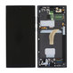 Samsung Galaxy S22 Ultra S908B - LCD Display + Touchscreen Front Glas + Rahmen (Phantom Black) OLED