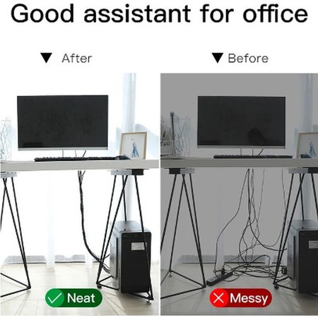 Baseus - Kabelorganisator - Kabelband (3m), grau