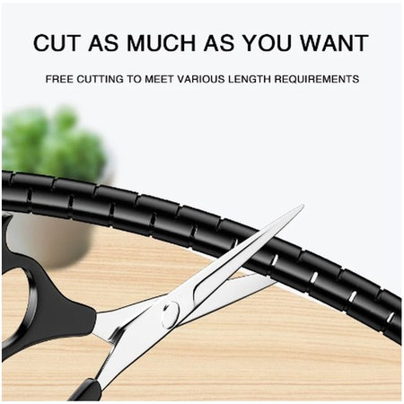 FixPremium - Kabelorganisator - Rohr (16mm), Länge 2M, schwarz