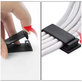 FixPremium - Kabelorganisator - Clip - 5er-Set, transparent