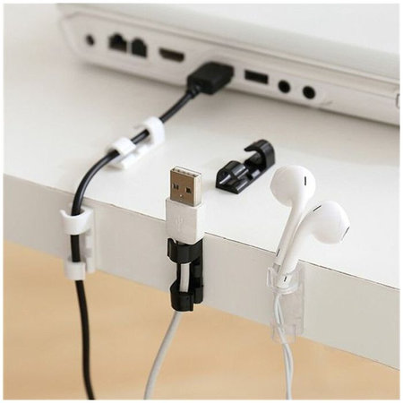 FixPremium - Kabelorganisator - Clip - 10er Set, transparent