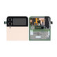 Samsung Galaxy Z Flip 4 F721B - LCD Display + Touchscreen Front Glas + Rahmen (Externe) (Pink Gold) - GH97-27947C Genuine Service Pack