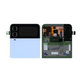 Samsung Galaxy Z Flip 4 F721B - LCD Display + Touchscreen Front Glas + Rahmen (Externe) (Blue) - GH97-27947D Genuine Service Pack