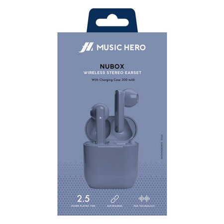 Music Hero - Kabellos Kopfhörer TWS NUBOX, blau