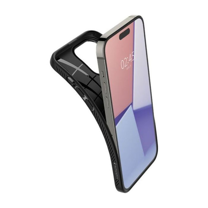 Spigen - Hülle Liquid Air für iPhone 14 Pro, schwarz