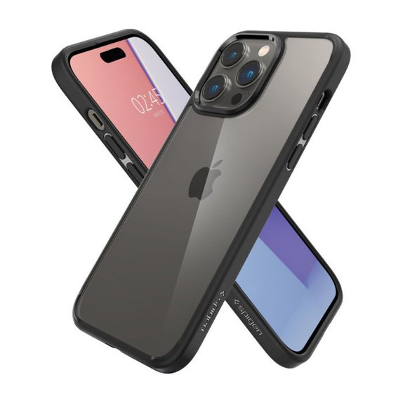 Spigen - Hülle Ultra Hybrid für iPhone 14 Pro, Matte Black