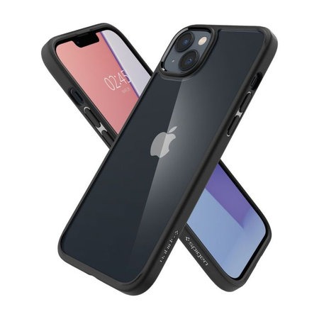 Spigen - Hülle Ultra Hybrid für iPhone 14, Matte Black