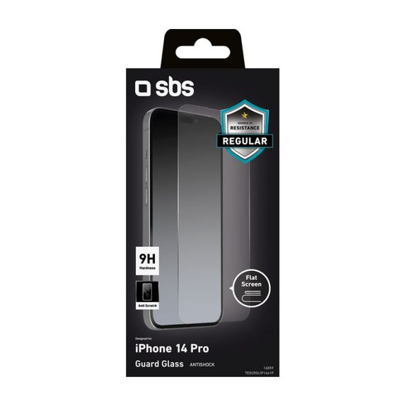 SBS - Gehärtetes Glas für iPhone 14 Pro, transparent