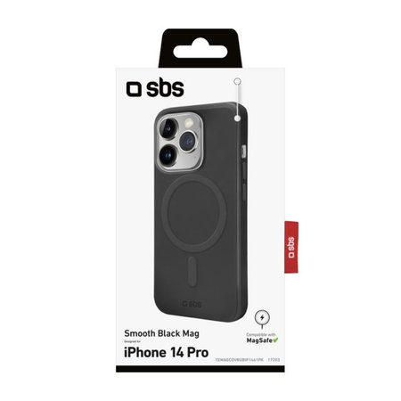 SBS - Fall Smooth Mag mit MagSafe für iPhone 14 Pro, schwarz