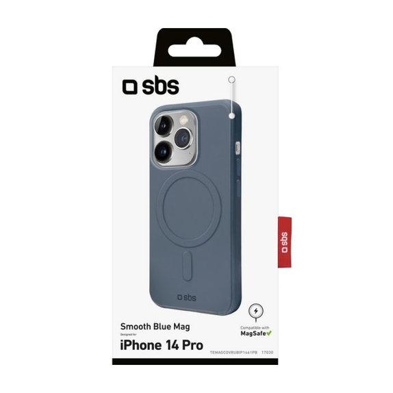 SBS - Fall Smooth Mag mit MagSafe für iPhone 14 Pro, blau