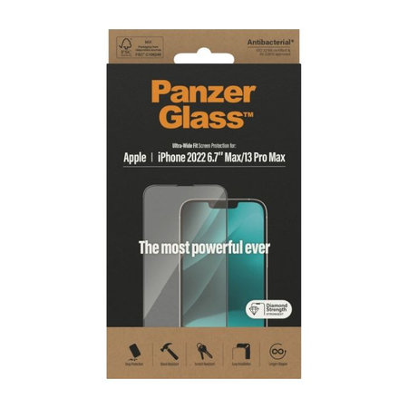 PanzerGlass - Gehärtetes Glas UWF AB für iPhone 13 Pro Max und 14 Plus