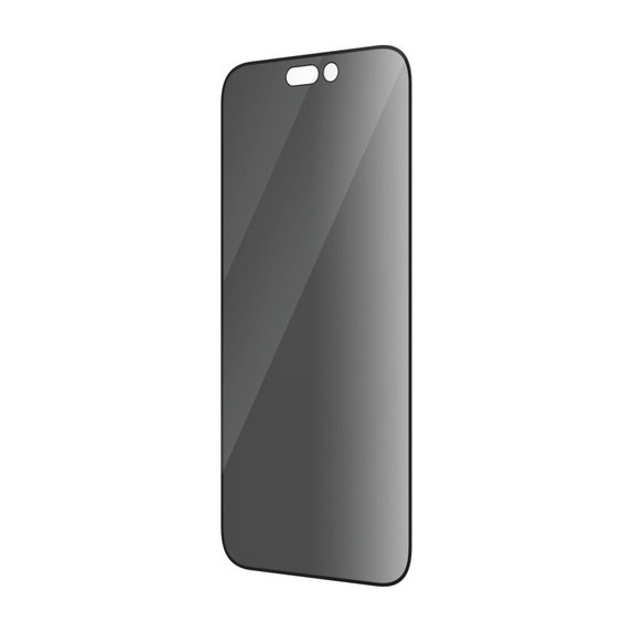 Schutzglas UWF Privacy AB mit Applikator für iPhone 14 Pro, Schwarz, PanzerGlass