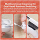 Multifunktionale Reinigungsbürste + Reinigungsstift + Schlüsselabzieher (Rot)