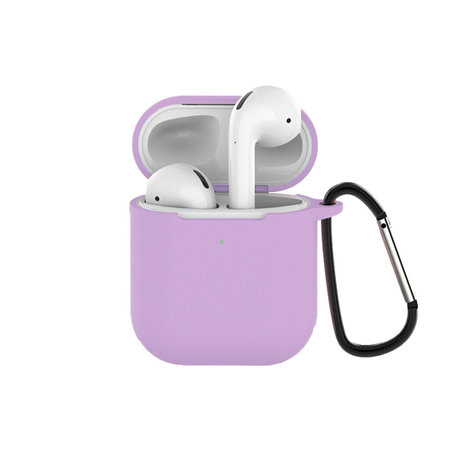 FixPremium - Silikonhülle für AirPods 1 und 2, lila