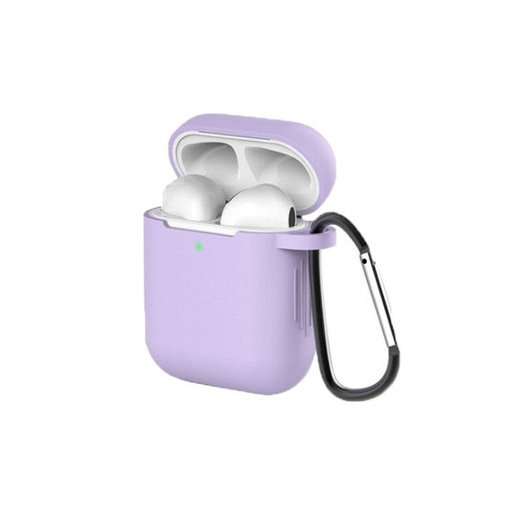 FixPremium - Silikonhülle für AirPods 1 und 2, lila