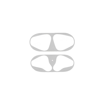 FixPremium - Staubaufkleber für AirPods 1 und 2, silber