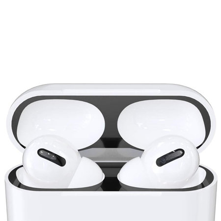 FixPremium - Staubaufkleber für AirPods Pro, schwarz