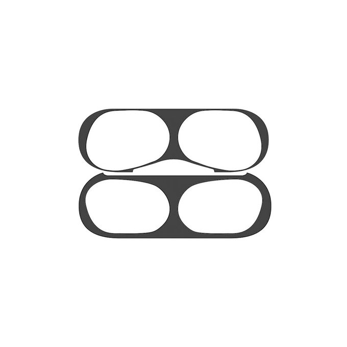 FixPremium - Staubaufkleber für AirPods Pro, schwarz