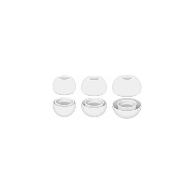 FixPremium - Ohrstöpsel für AirPods Pro - Set 3Stk (L, M, S), weiß