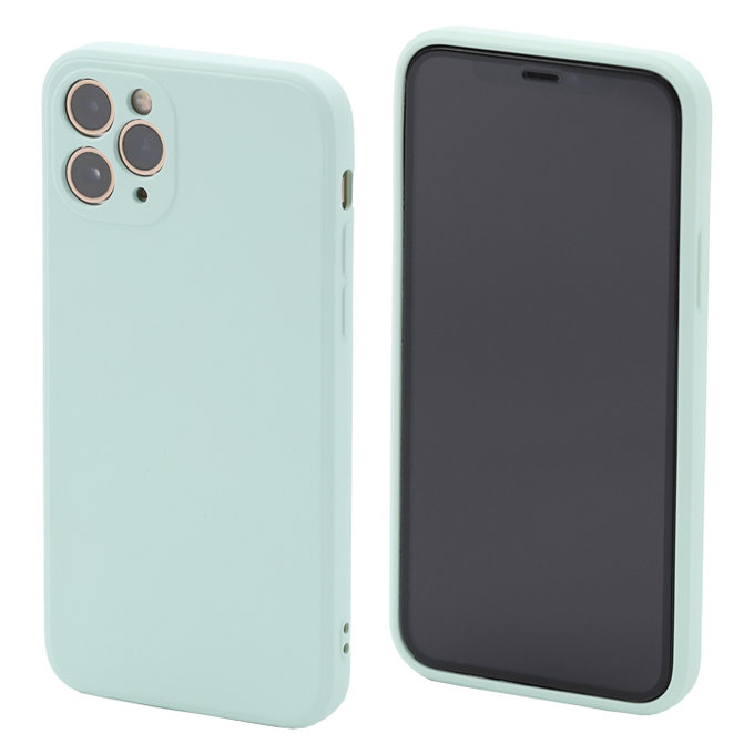 FixPremium - Silikonhülle für iPhone 11 Pro, light cyan