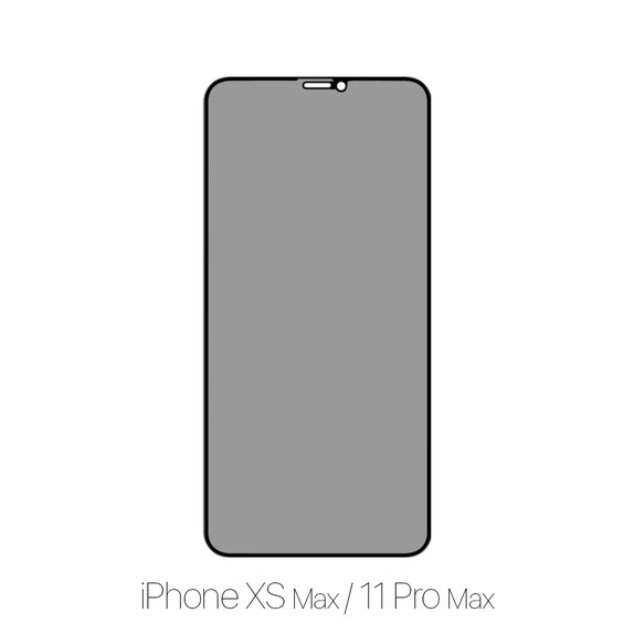 FixPremium Privacy Anti-Spy Glass - Gehärtetes Glas für iPhone XS Max und 11 Pro Max
