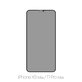 FixPremium Privacy Anti-Spy Glass - Gehärtetes Glas für iPhone XS Max und 11 Pro Max