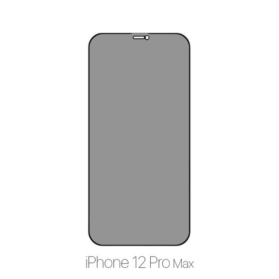 FixPremium Privacy Anti-Spy Glass - Gehärtetes Glas für iPhone 12 Pro Max