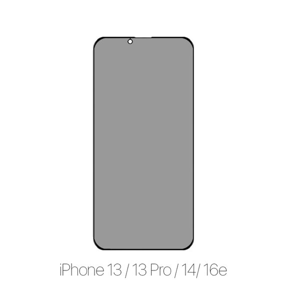 FixPremium Privacy Anti-Spy Glass - Gehärtetes Glas für iPhone 13, 13 Pro, 14 und 16e