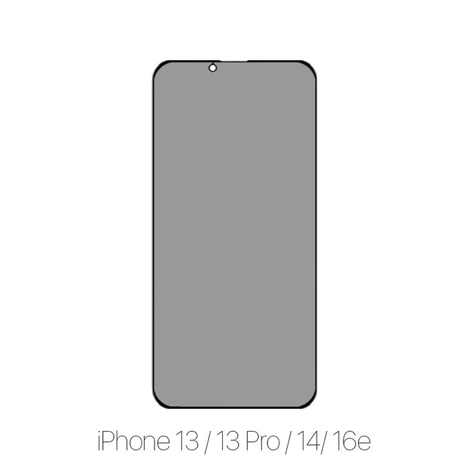 FixPremium Privacy Anti-Spy Glass - Gehärtetes Glas für iPhone 13, 13 Pro, 14 und 16e