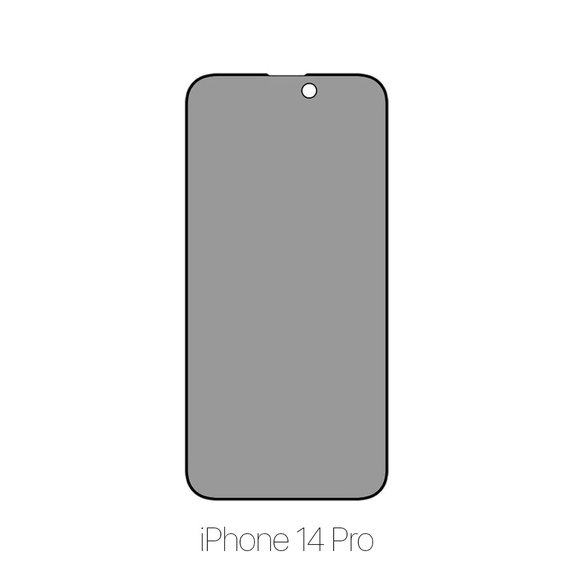 FixPremium Privacy Anti-Spy Glass - Gehärtetes Glas für iPhone 14 Pro