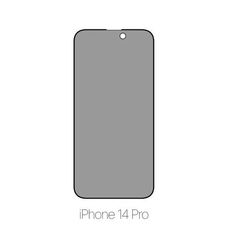 FixPremium Privacy Anti-Spy Glass - Gehärtetes Glas für iPhone 14 Pro