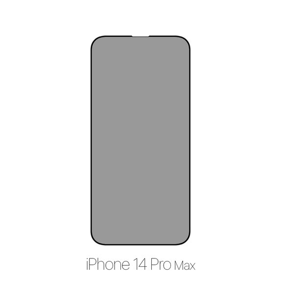 FixPremium Privacy Anti-Spy Glass - Gehärtetes Glas für iPhone 14 Pro Max