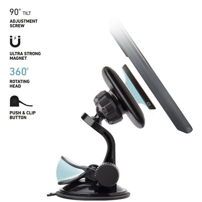 SBS - Fahrzeughalter Arizona Magnetic, mit Saugnapf, schwarz