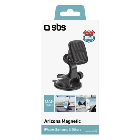 SBS - Fahrzeughalter Arizona Magnetic, mit Saugnapf, schwarz