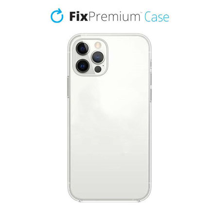 FixPremium - Silikonhülle für iPhone 12 Pro Max, weiß