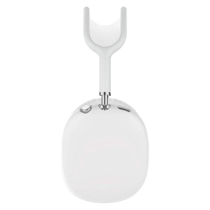 FixPremium - Kopfhörerabdeckungen aus Silikon für AirPods Max, weiß