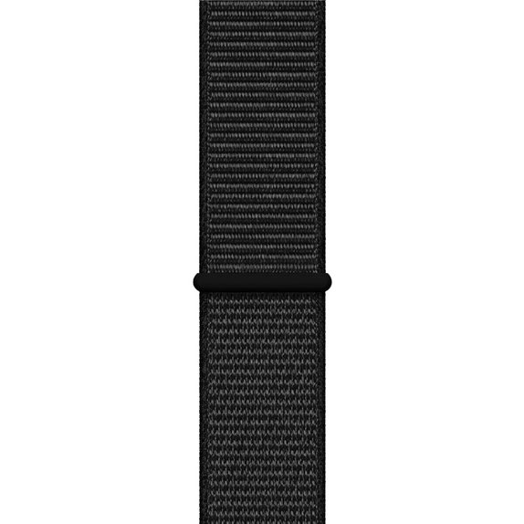 FixPremium - Nylonband für Apple Watch (42, 44, 45 und 49mm), schwarz