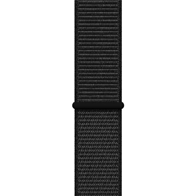FixPremium - Nylonband für Apple Watch (42, 44, 45 und 49mm), schwarz