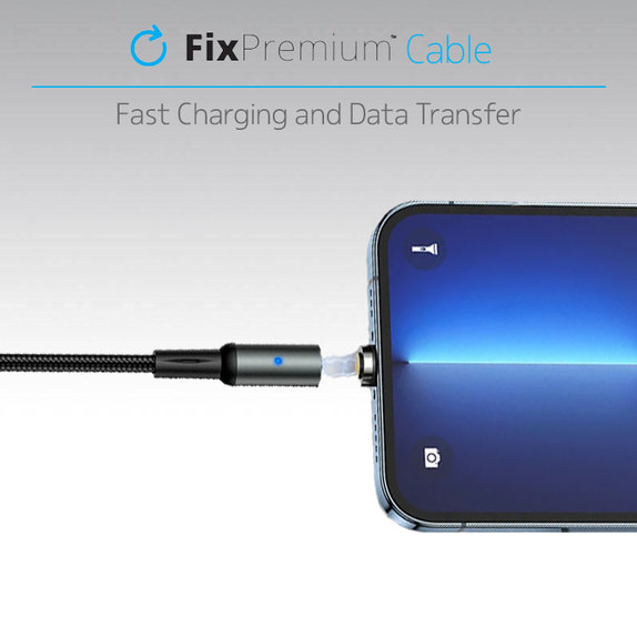 FixPremium - USB-C / USB Magnetisches Kabel (2m), rot