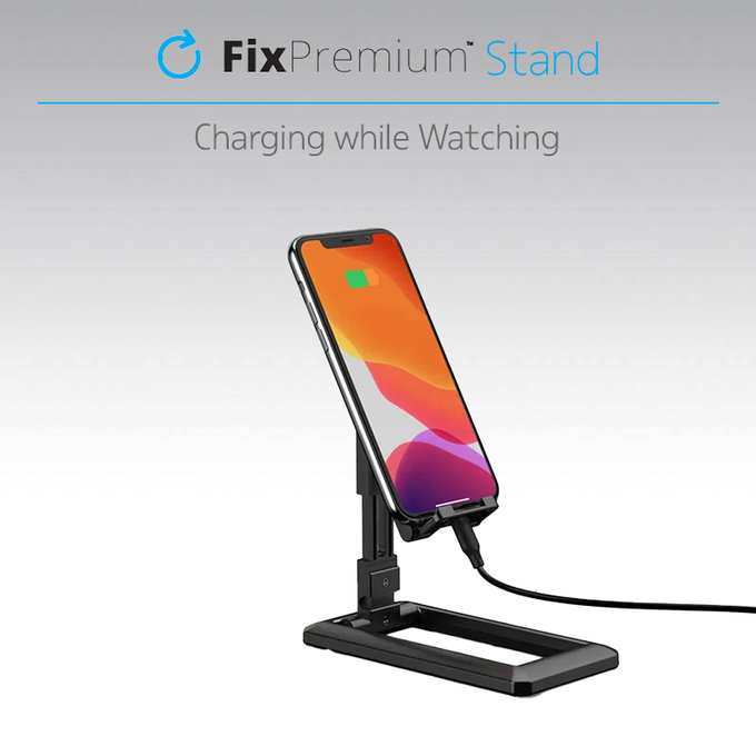 FixPremium - Stand für Smartphone/Tablet, schwarz