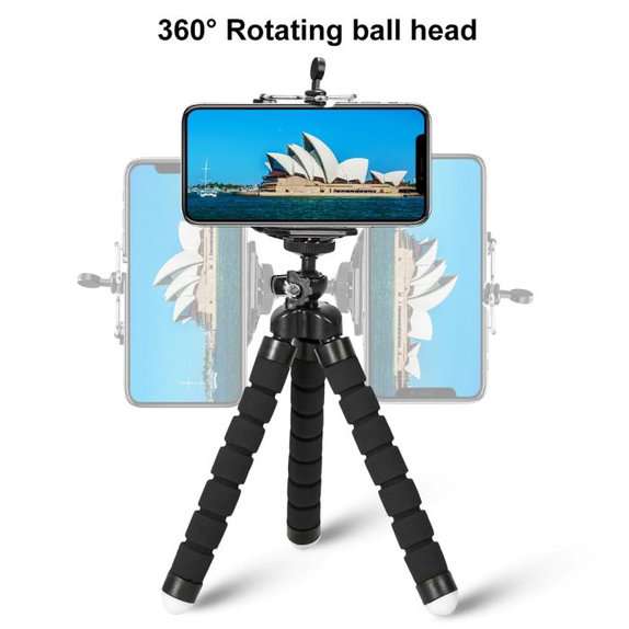 FixPremium - Tripod für Smartphone, schwarz
