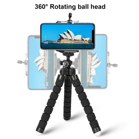 FixPremium - Tripod für Smartphone, schwarz