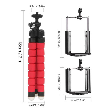 FixPremium - Tripod für Smartphone, schwarz