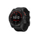 FixPremium - Silikonband für Garmin (QuickFit 22mm), schwarz